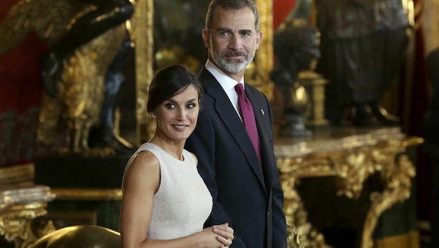 Königin Letizia und König Felipe von Spanien (Bild: AFP)