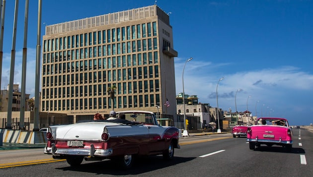 The mysterious symptoms became known in connection with the US embassy in Havana (archive image), but may have occurred earlier in Europe. (Bild: AP)