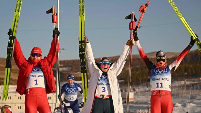 Stadlober mit der Nummer 11. (Bild: AFP)