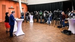 Großes Medieninteresse am Mittwoch bei der Pressekonferenz über den SPÖ-Wechsel (Bild: Alexander Schwarzl)