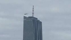 Millimeterarbeit am Dach des DC Tower, dem höchsten Gebäude Österreichs (Bild: zVg)