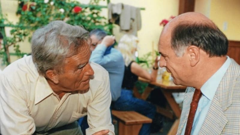 Nimmerrichter und Erwin Pröll verband eine lange Freundschaft. (Bild: N.Ö. Landesregierung/Bildstelle)