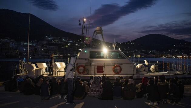 Flüchtlinge auf Samos (Bild: AFP/Angelos Tzortzinis)