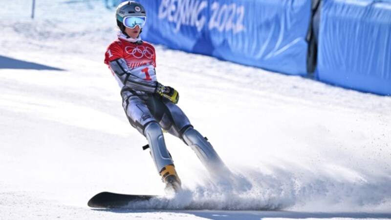 Ester Ledecka (Bild: APA/AFP/Ben STANSALL)