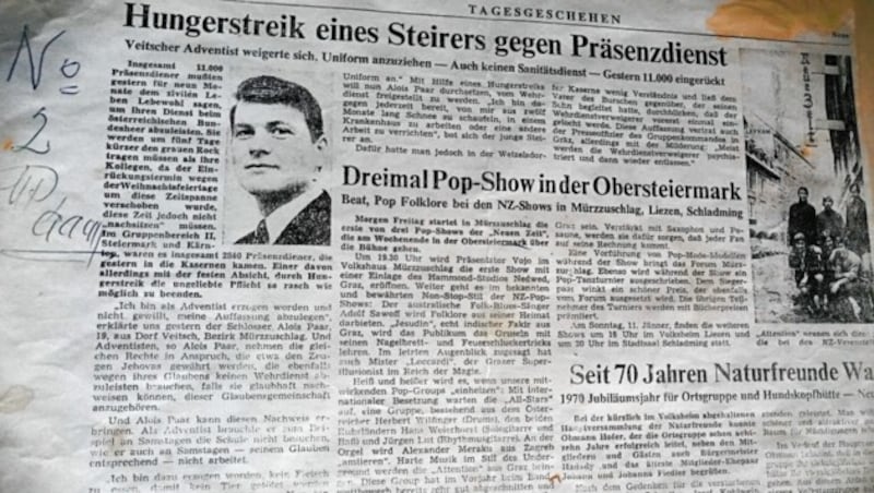 Ein Zeitungsartikel von einst. (Bild: Alois Paar)