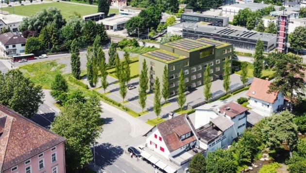 So soll die neue Schule aussehen, wenn sie fertiggestellt ist. (Bild: Stadt Dornbirn)