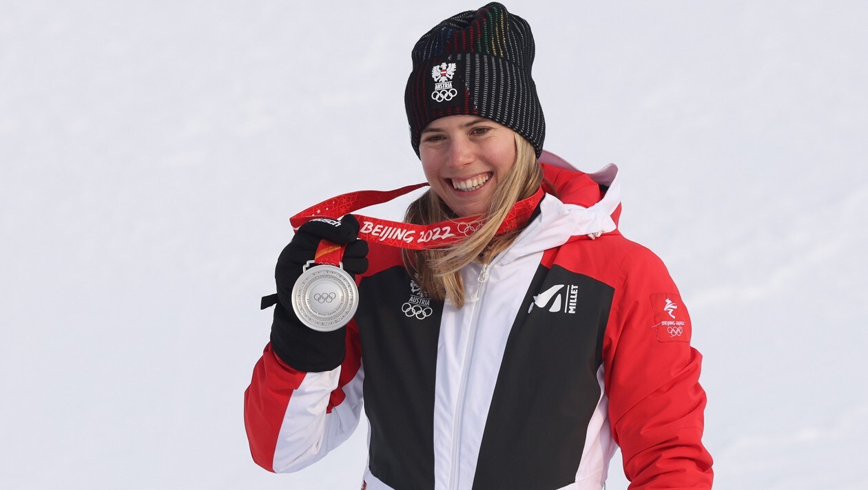 Damen Slalom Katharina Liensberger Rast Zur Silbermedaille Krone At