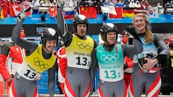 Lorenz Koller, Thomas Steu, Wolfgang Kindl und Madeleine Egle (von li. nach re.) (Bild: AP)