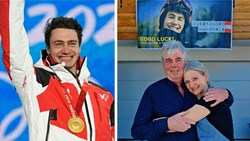 Mama Caterina und Papa Hanno fieberten zuhause in Gaschurn mit Sohnemann Alessandro mit. (Bild: AFP, Peter Weihs, KroneKREATIV)