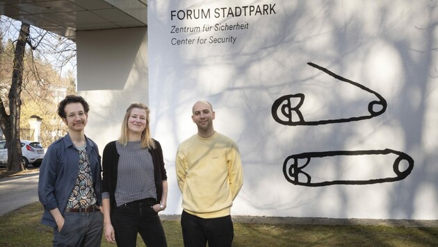Robin Klengel, Miriam Schmid und Markus Gönitzer, der Dreiervorstand des Forum Stadtpark (Bild: Gudrun Becker)