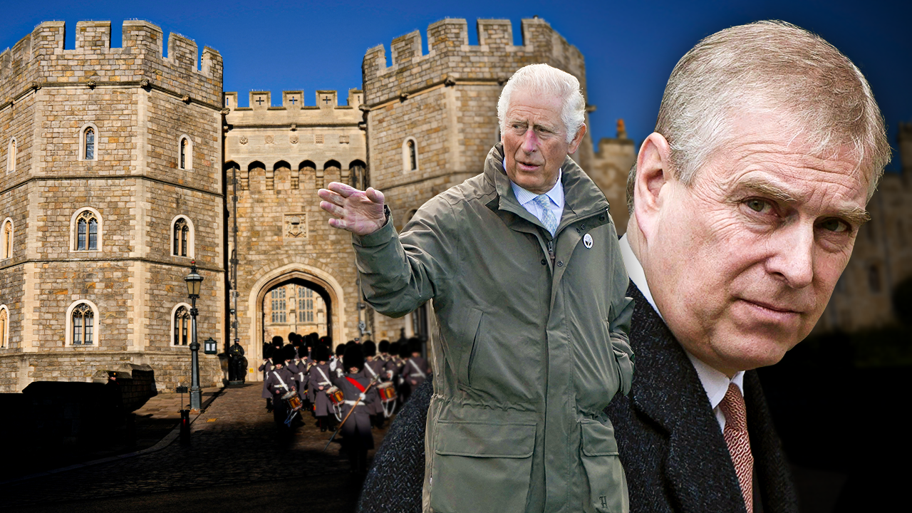Die Brüder Prinz Charles und Prinz Andrew sind nicht gut aufeinander zu sprechen. Charles soll Andrew jetzt sogar von Schloss Windsor verbannt haben. (Bild: AFP, AP, Krone KREATIV)