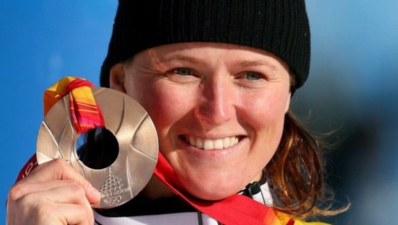 Super-G-Bronze 2006 in Turin: Alexandra Meissnitzer aus Abtenau. (Bild: Franco Debernardi)