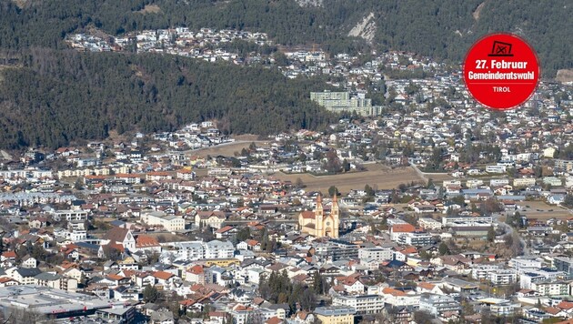 Mit 16.000 Einwohnern ist Telfs die drittgrößte Gemeinde Tirols. Sechs BM-Kandidaten treten an. (Bild: zeitungsfoto.at/Liebl Daniel)