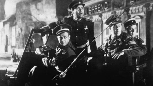 Legendärer Nachkriegsfilm „Die Vier im Jeep“ (Bild: Praesens Film)