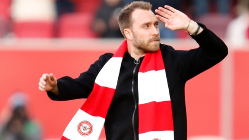 Brentford‘s Christian Eriksen (Bild: Copyright 2021 The Associated Press. All rights reserved.)