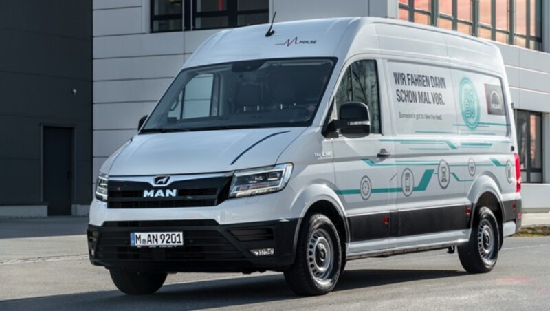 VWs e-Crafter ist auch als baugleicher MAN eTGE erhältlich (Bild: MAN)