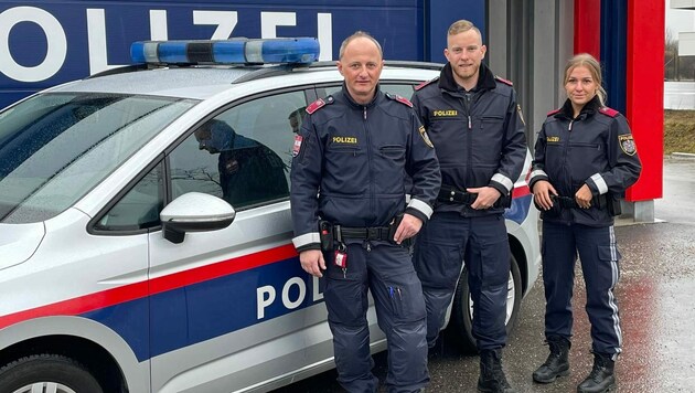 Die Inspektoren Hannes V. , Laurenz P. und Melanie K. (Bild: Polizei OÖ)