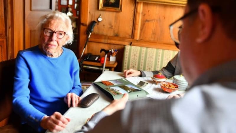 Gertrud Gostner im Gespräch mit „Krone“-Redakteur Andreas Moser (Bild: Amir Beganovic)