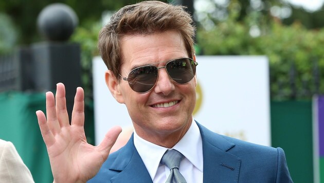 Tom Cruise 2021 beim Besuch des Tennisturniers in Wimbledon (Bild: www.PPS.at)