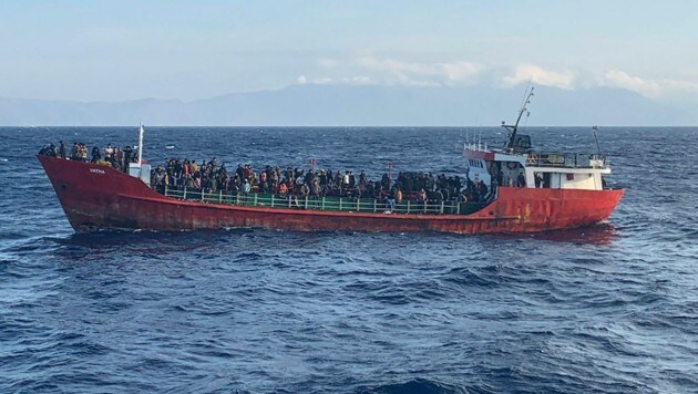 (Bild: APA/AFP/Hellenic Coast Guard/Handout)