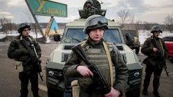 Soldaten der ukrainischen Nationalgarde (Bild: Copyright 2022 The Associated Press. All rights reserved)