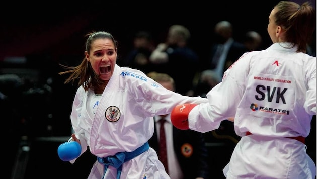 Alisa Buchinger wurde bei ihrem Comeback nach Verletzung Fünfte. (Bild: Karate Austria)