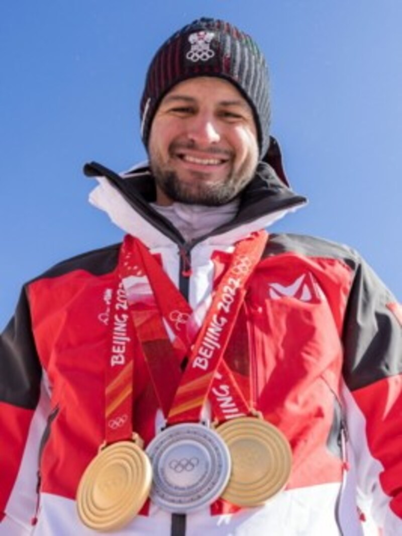 Der Warther Johannes Strolz war mit zwei Gold- und einer Silbermedaille der erfolgreichste österreichische Sportler bei den Olympischen Spielen in Peking. (Bild: EXPA / APA / picturedesk.com)