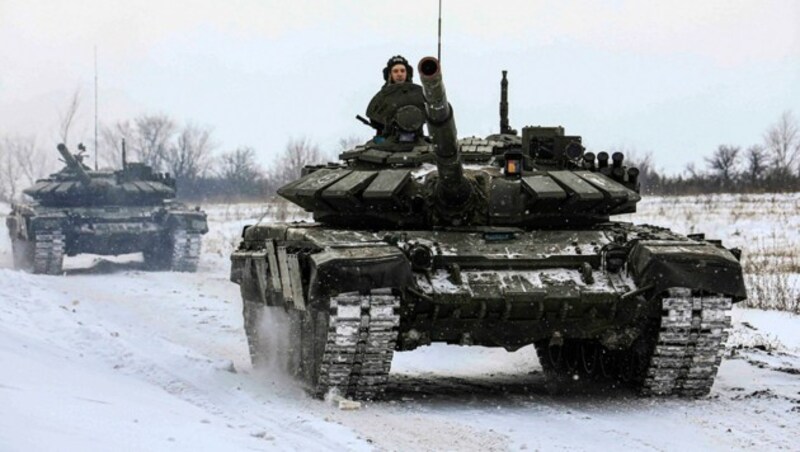 Ein russischer Panzer (Bild: AP)