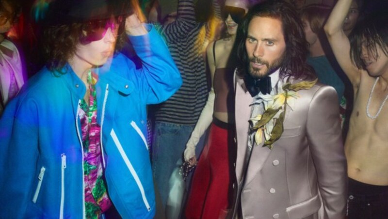 Jared Leto mischte sich unters Gucci-„Love Parade“-Partyvolk. (Bild: Gucci/Mert Alas and Marcus Piggott)