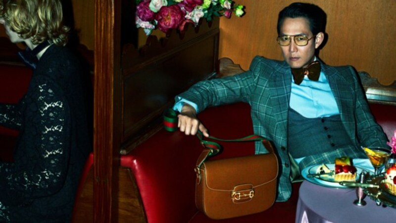 Lee Jung Jae ist ebenfalls Teil der Gucci-„Love Parade“-Kampagne. (Bild: Gucci/Mert Alas and Marcus Piggott)