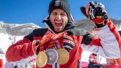 „No Strolzi, no Party“, hieß es bei den Olympischen Spielen in Peking. Das große Fest zu Hause in Warth muss nun allerdings noch warten. (Bild: GEPA pictures)