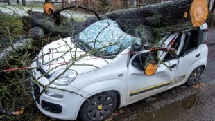 Sturmschäden am Auto sind nur mit einer Kaskoversicherung gedeckt. (Bild: APA/dpa-Zentralbild/Jens Büttner)