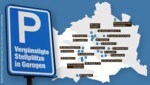 El estado ofrece espacios de estacionamiento con descuento para los viajeros de Baja Austria en Viena en 20 ubicaciones.  (Imagen: Krone KREATIV | Fuente: NÖ.Regional.GmbH | Foto: stock.adobe.com | Mapa: OpenStreetMaps)