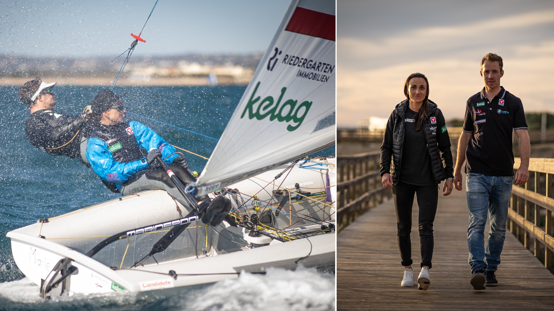Lara Vadlau und Lukas Mähr verfolgen ein gemeinsamen Traum: Olympia 2024. (Bild: Candidate Sailing/Dominik Matesa)