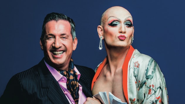 In „La Cage aux Folles“ geben Viktor Gernot und Drew Sarich Nachtclubbesitzer Georges und Travestie-Star Zaza. (Bild: Test)