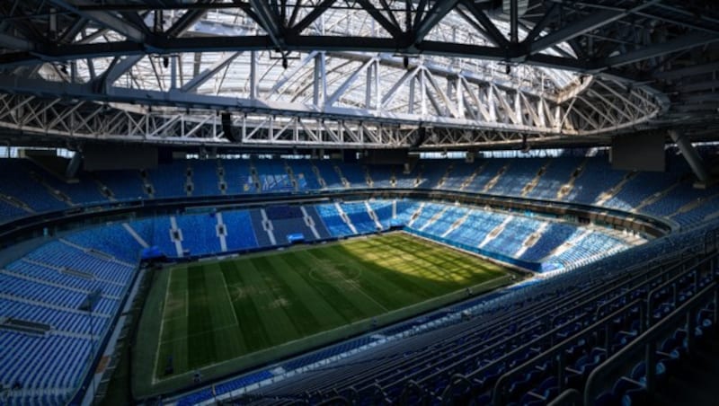 Die Gazprom-Arena in St. Petersburg (Bild: AFP or licensors)