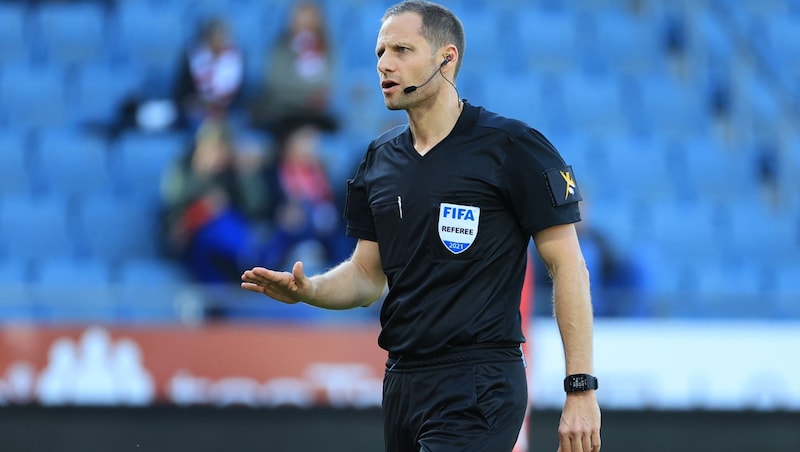 Harald Lechner hatte am Samstag das Blau-Weiß-1:0 gegen den LASK geleitet. (Bild: GEPA )