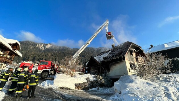 300-mal mussten Kärntens Feuerwehren im Jahr 2021 zu Wohnungsbränden ausrücken. (Bild: Feuerwehr Weissensee)