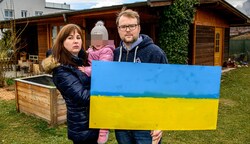 Die Familie Kamleitner aus Krems bangt derzeit um ihre Verwandten und die ganze Ukraine (Bild: Imre Antal, Krone KREATIV)