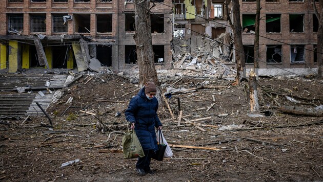 Die Ukraine liegt in Trümmern - doch schon zuvor offenbarten sich massive Probleme im Land. (Bild: AFP)