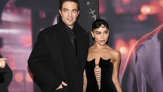 Robert Pattinson und Zoe Kravitz bei der Weltpremiere von „The Batman“ in New York (Bild: Invision)