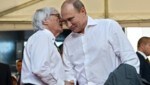 Bernie Ecclestone (li.) und Wladimir Putin beim F1-Rennen in Sotschi im Jahr 2014. (Bild: AFP)