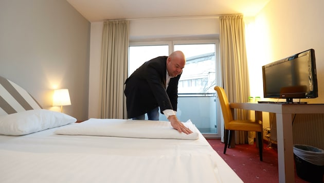 Auch das Hotel „Neutor Express“ in Salzburg-Stadt hat 35 Betten für Hilfesuchende frei gemacht. (Bild: Tschepp Markus)