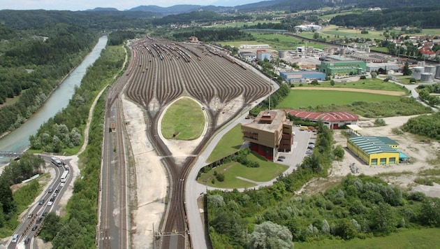 Das Logistik Center Austria Süd soll über die Gail wachsen (Bild: LCA Logistik Center Austria Süd)