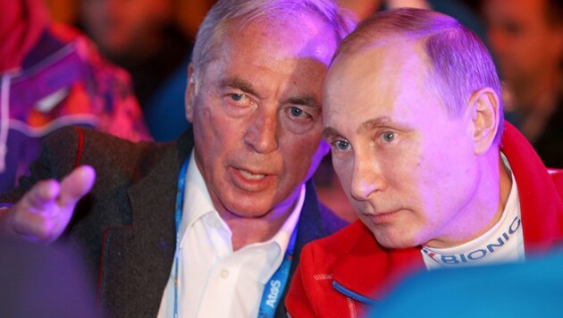 Karl Schranz (li.) und Wladimir Putin im Jahr 2014 (Bild: GEPA)