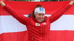 Die erst 17-jährige Vorarlbergerin Victoria Olivier konnte sich bei der Junioren-WM in Kanada bereits zwei U18-Titel und die Bronzemedaille im Super-G sichern. (Bild: Peter Weihs/Kronenzeitung)