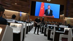 China gibt sich weiter zurückhaltend, fordert aber alle Beteiligten zu Deeskalation auf. (Bild: AFP/Fabrice COFFRINI)