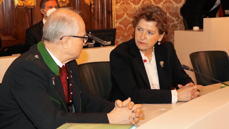 Provincial Councillor Hans Seitinger and Provincial Councillor Ursula Lackner (Bild: Christian Jauschowetz)