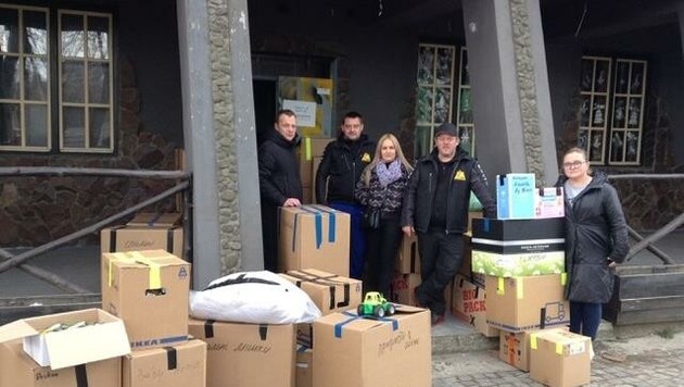 In nur einem Tag stellten Alex Donner und seine Begleiter die Ukraine-Hilfe auf die Beine. (Bild: ZAK)