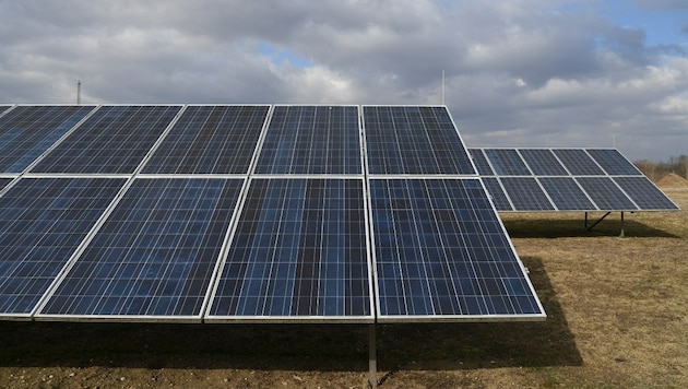 Fotovoltaik auf der Freifläche sorgt für Debatten, ist aber gefragt. (Bild: P. Huber)